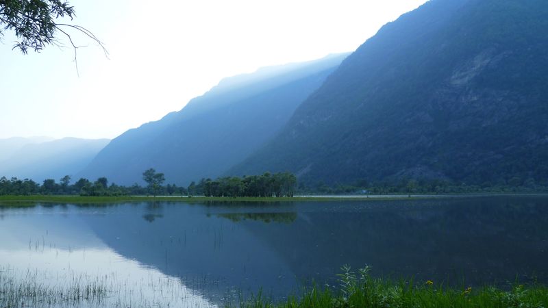 altai mountain, teletsky lake, tourists, vacation, leisure, tourism, 4k