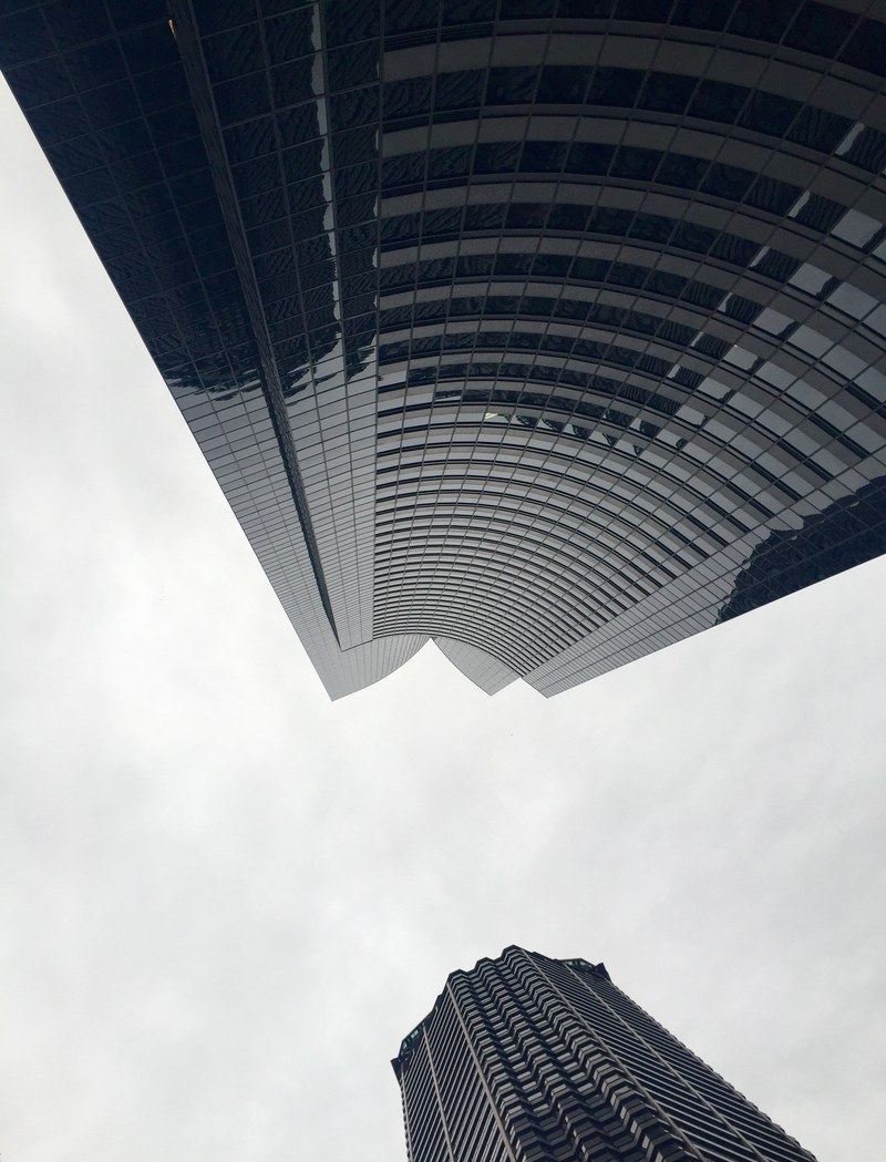 skyline city building and sky hd, 4k
