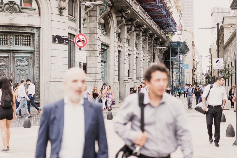 blurry silhouettes of two men in the streets of buenos aires, tgif 4k