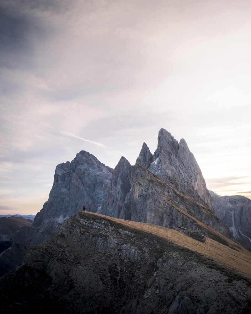 sunrise above the dolomites 4k
