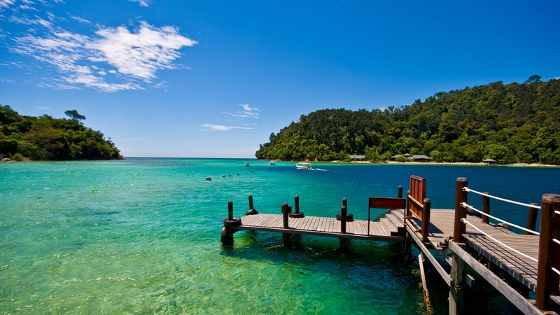 tropics, sea, boats, 4k