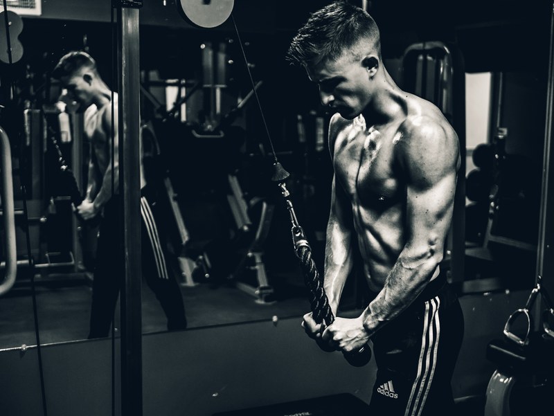 gym man training and strong 4k