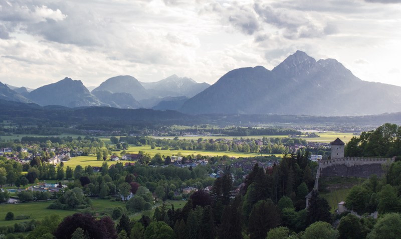 mountain cloud hill and valley 4k