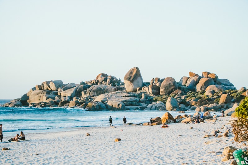 llandudno surf beach near cape town south africa 4k