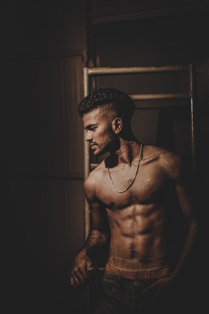 muscular man body and portrait hd, 4k