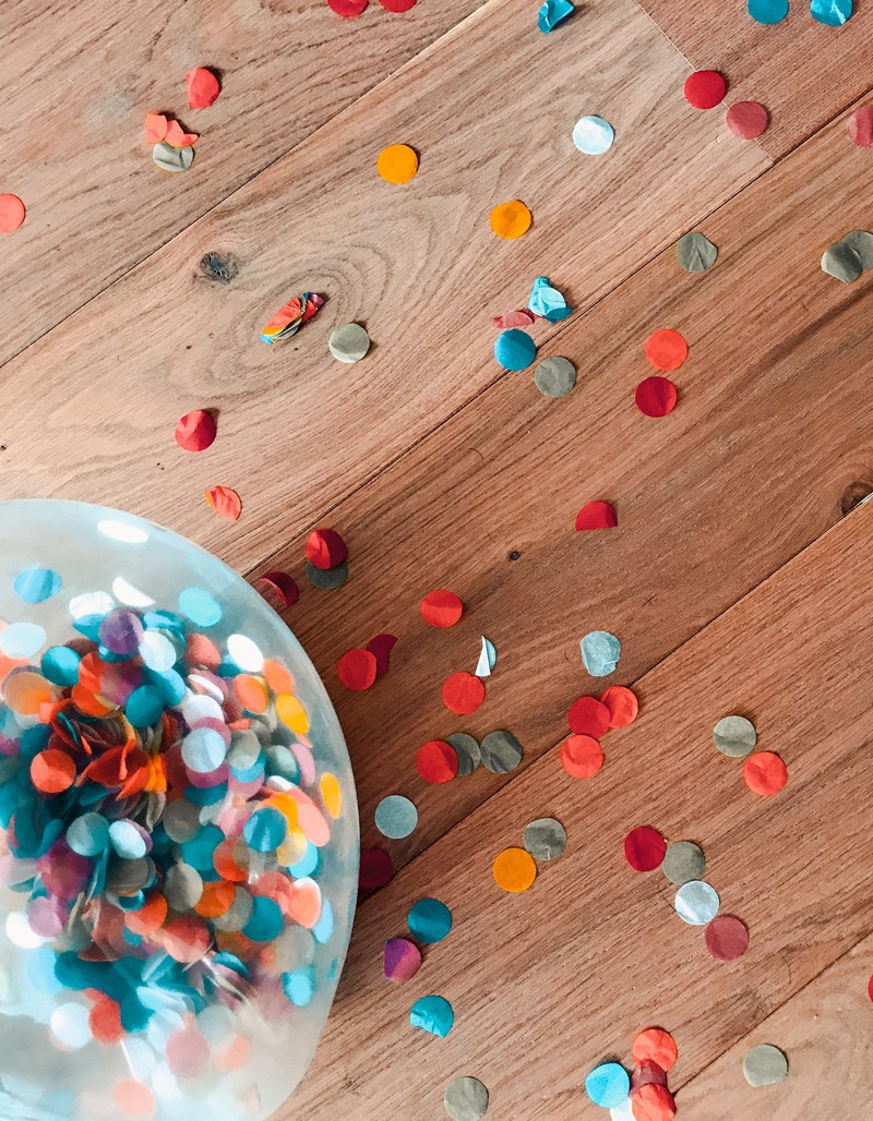 confetti bowl colourful and colorful hd, 4k