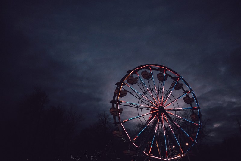 ferris wheel big wheel funfair and ride 4k