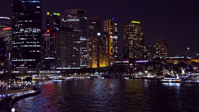 sydney, australia, night, 4k