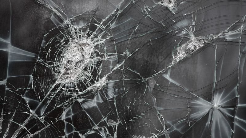 broken, glass, texture, 4k