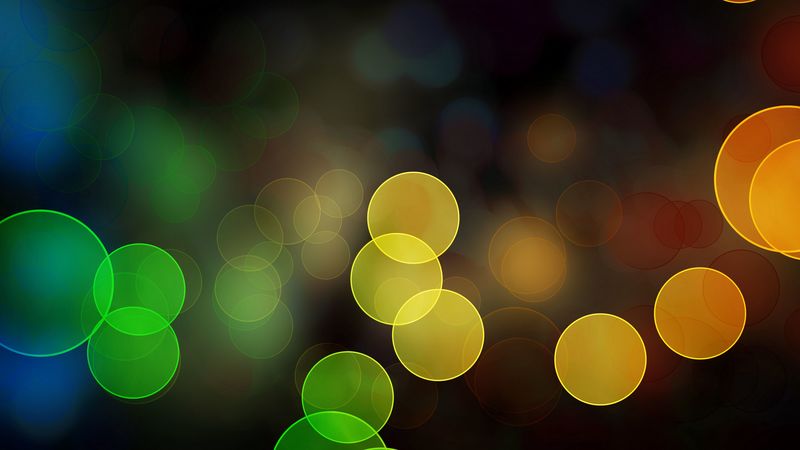 highlights, circles, colorful, 4k