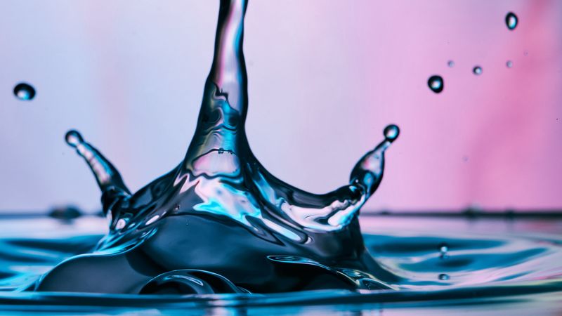 drop, spray, water, splash, 4k