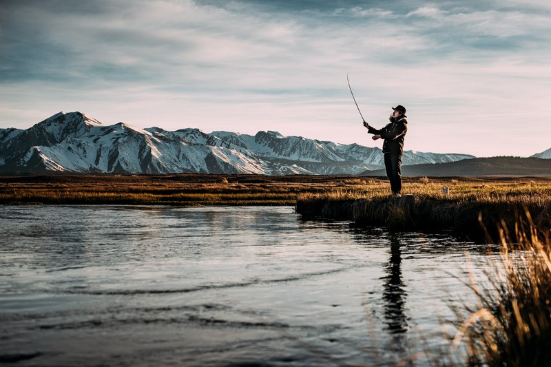 fishing fly fishing riverside and scenic 4k