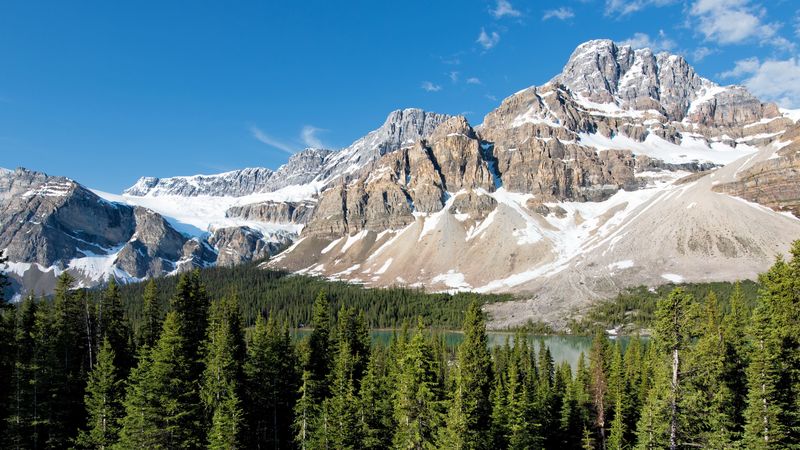 parks, canada, mountain, landscape, rock banff, 4k