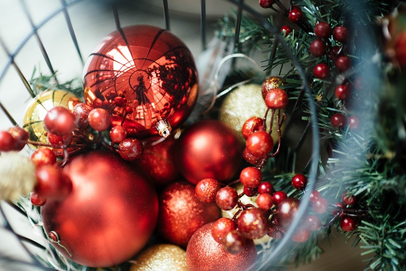 bauble decor decoration and christmas tree 4k