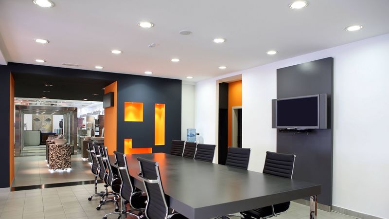 desk, office chair, design, meeting, 4k