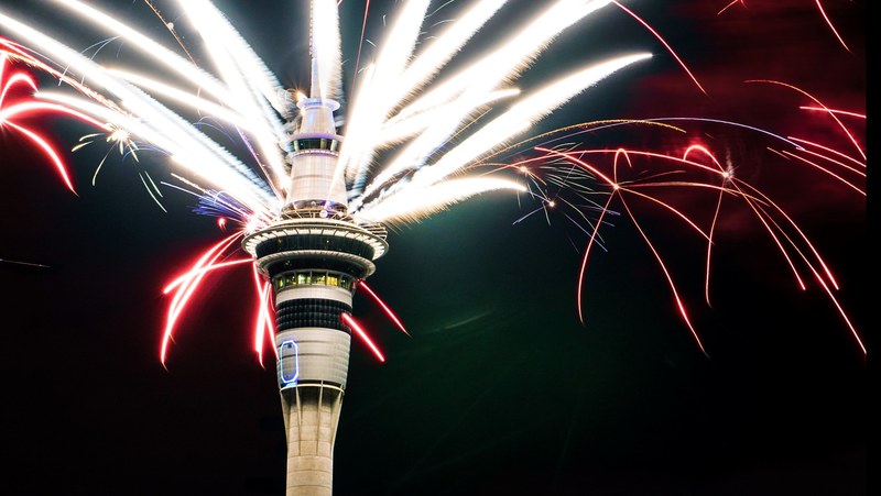 new years eve in auckland 4k