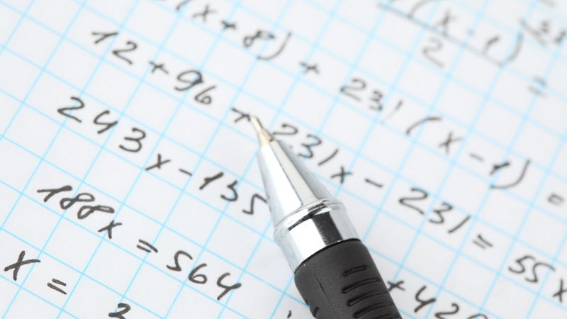 pen, notebook, cell, formula, study, 4k