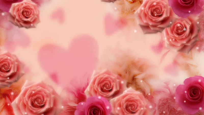 card, background, hearts, 4k