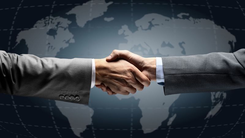 men, shaking, hands, agreement, meeting, 4k