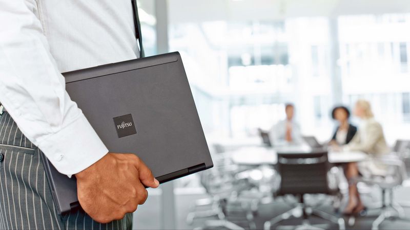 man, hand, laptop, businessman, 4k