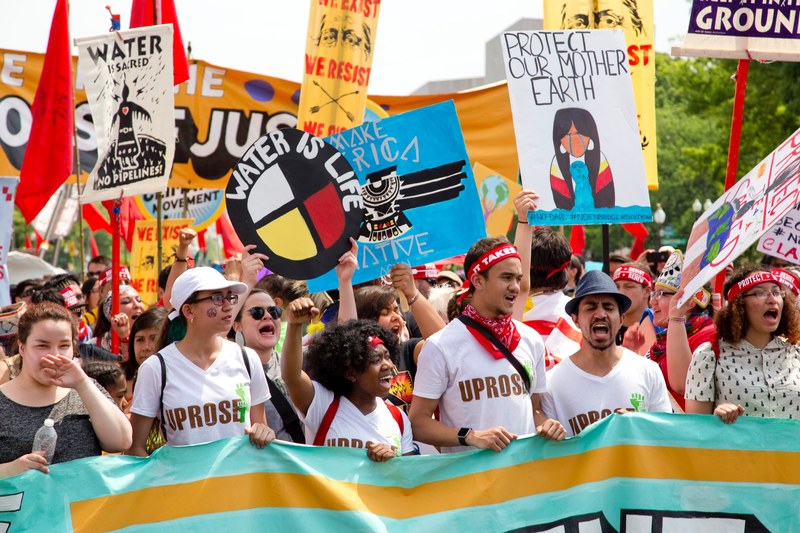 a group of men and women holding signs and placards protesting against climate change northwest washington washington district of columbia united states, the peoples climate march begins 4k
