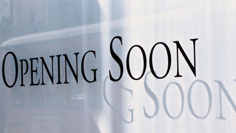 shop, showcase, glass, lettering, opening, 4k