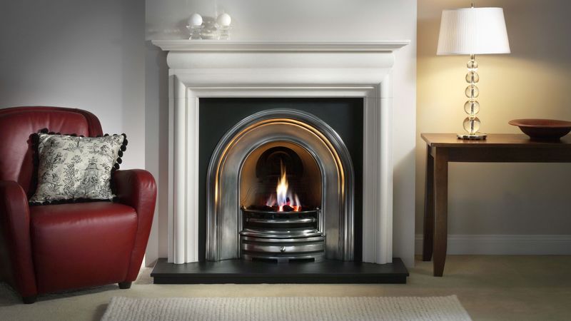 fire, flame, design, living room, 4k