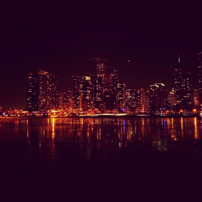 city urban night and dark 4k