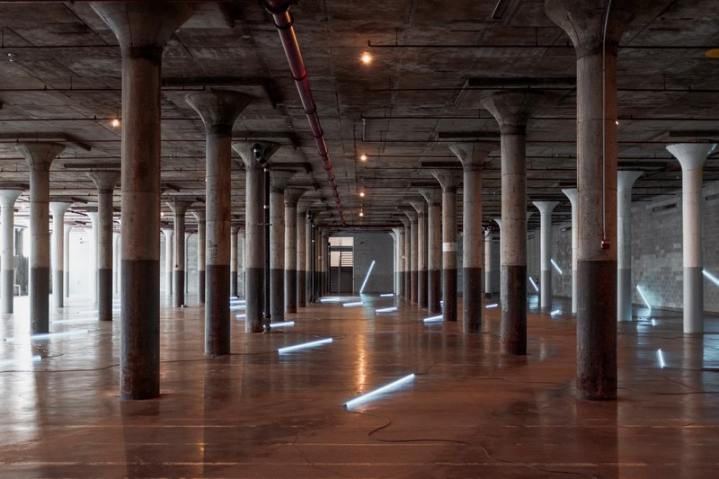 building underground pillar and column 4k