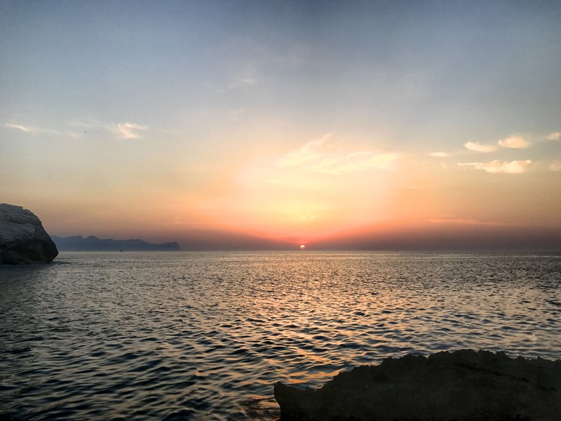 sunset in sicily 4k