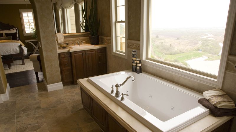 bath, window, design, 4k