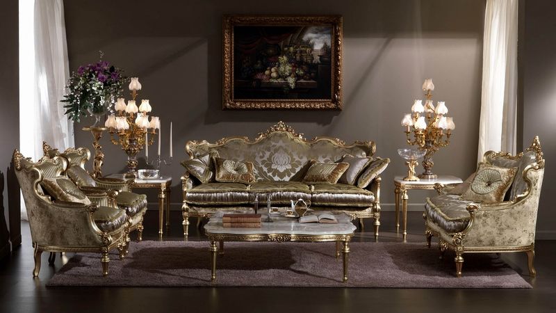 living room, furniture, interior design, vintage, 4k