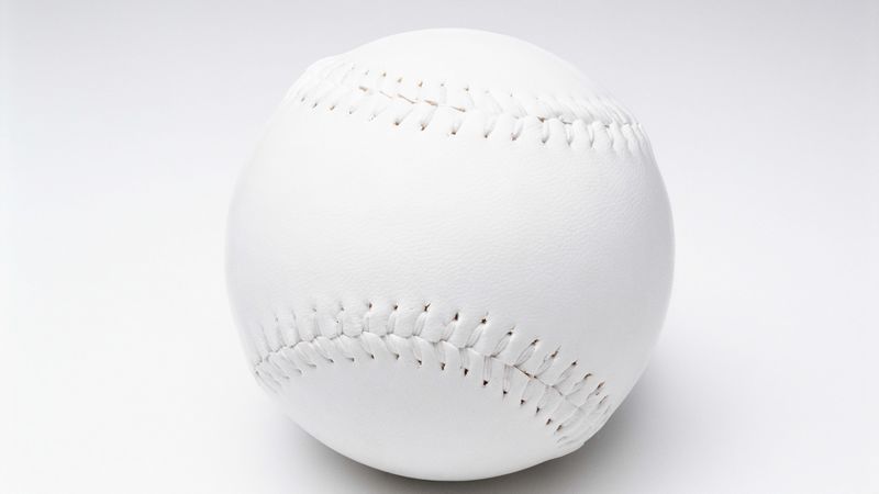 baseball, ball, white background, 4k