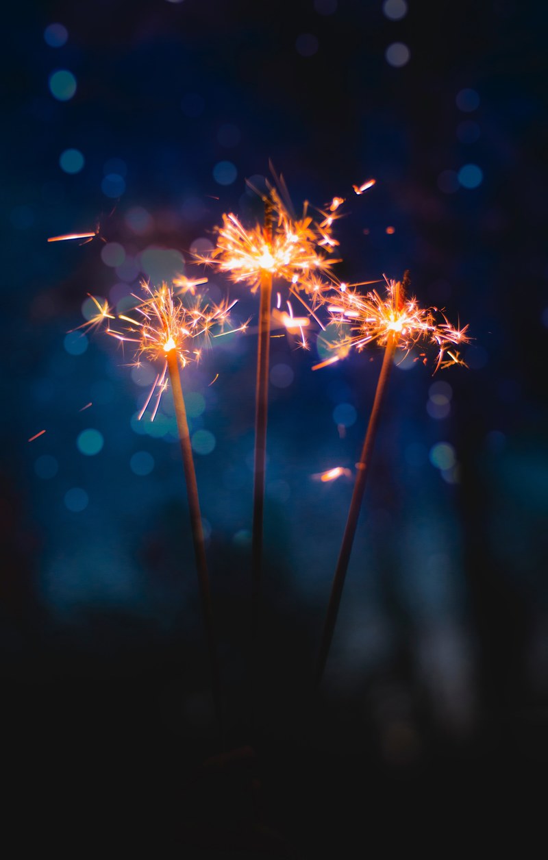 sparkler firework dark and night hd, 4k
