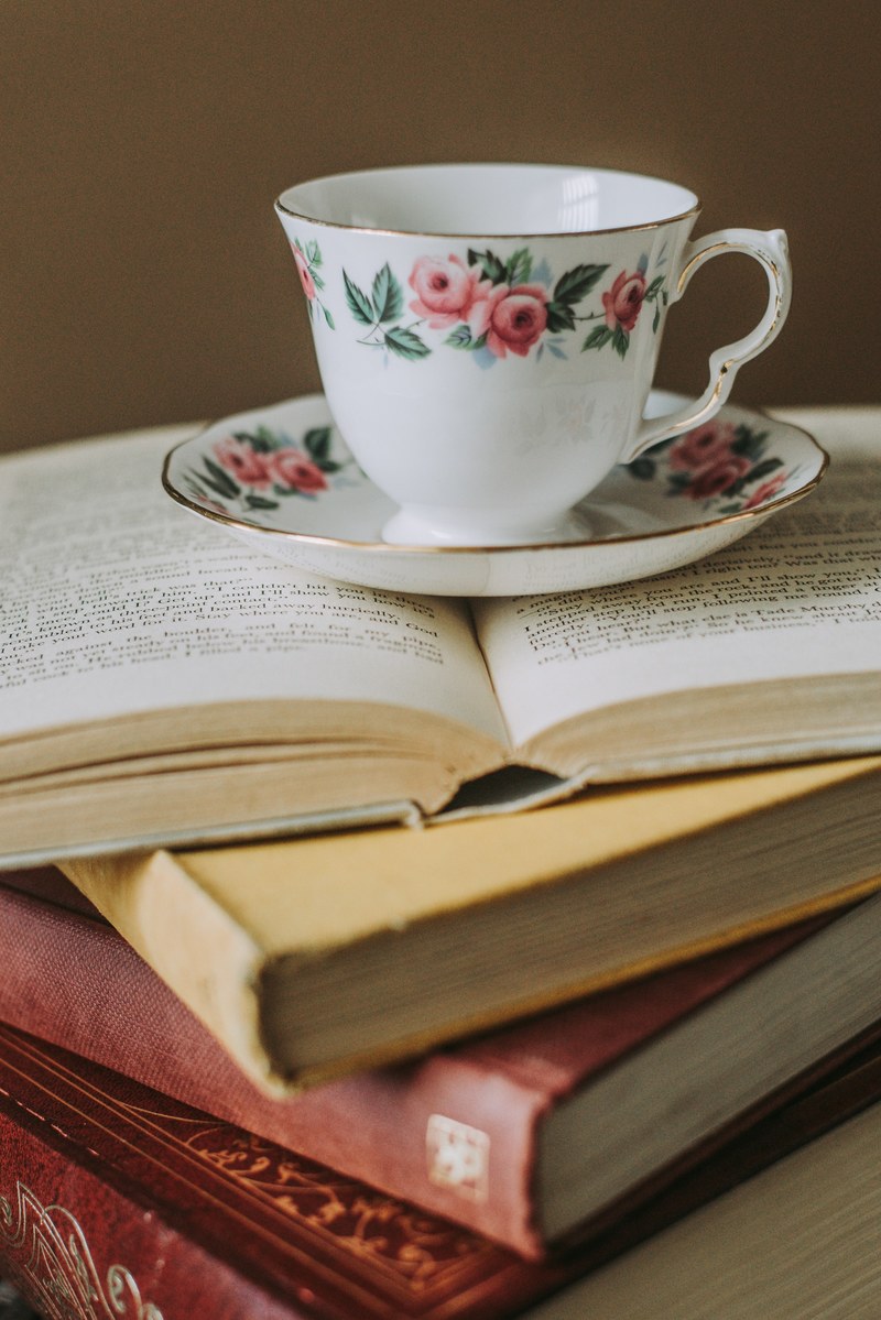 tea cup tea vintage and reading hd, 4k
