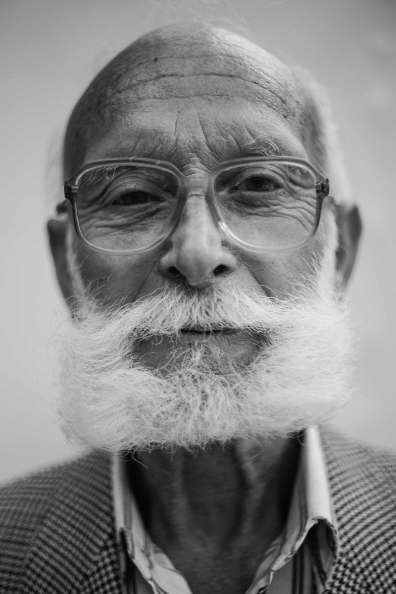 gray old glass and beard hd, 4k