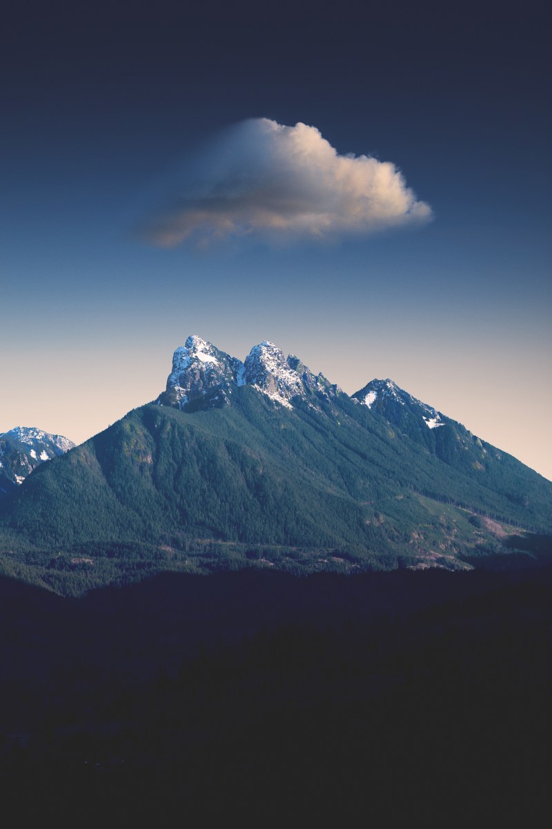 mountain peak summit and cloud hd, 4k
