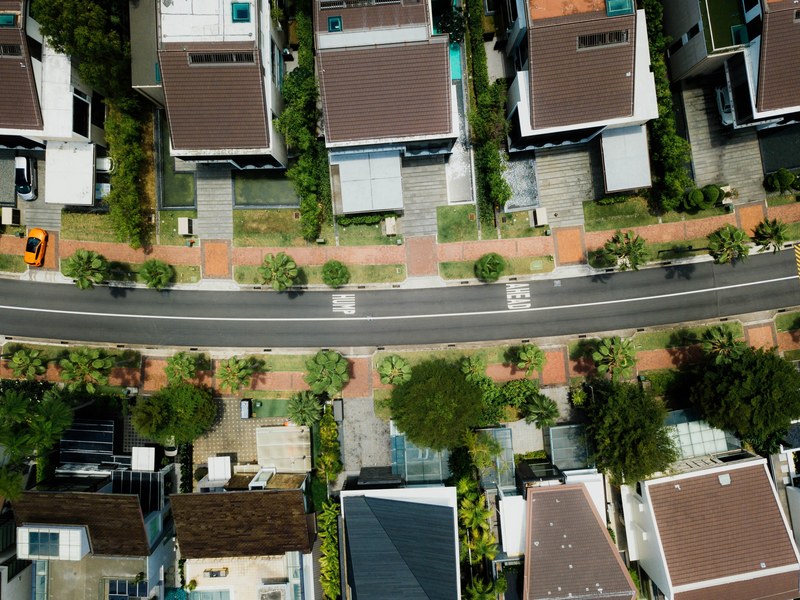 residential street residential suburb and neighborhood 4k