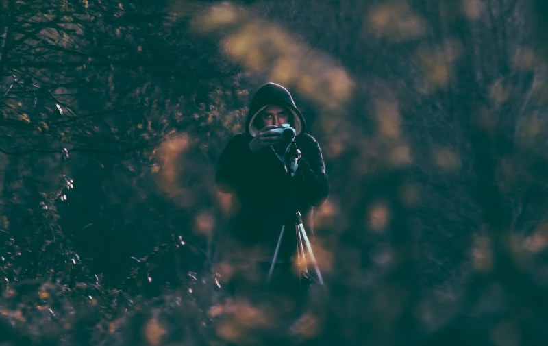 camera photographer person and tripod 4k