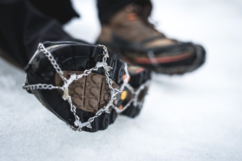 ice cleat crampon hiking crampon and hiking boot 4k