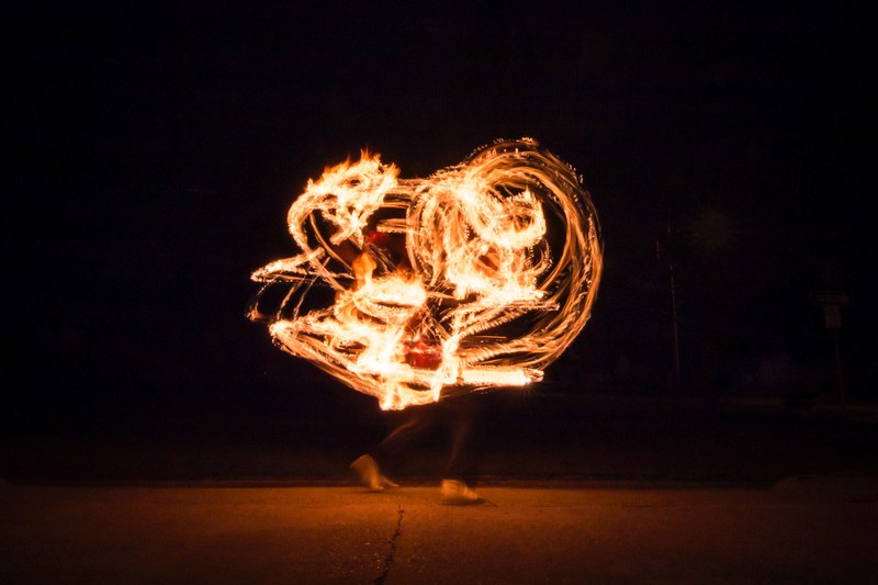 firework illuminated dark and night 4k