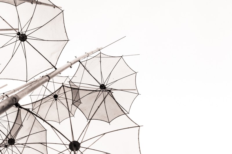 parasol umbrella pole and white 4k