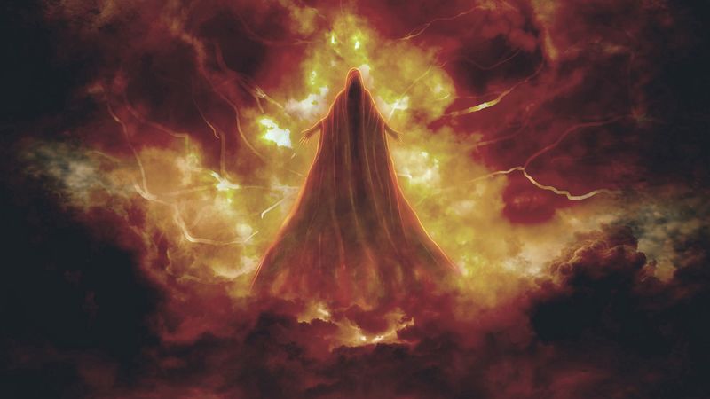 demon, cloak, gloomy, 4k