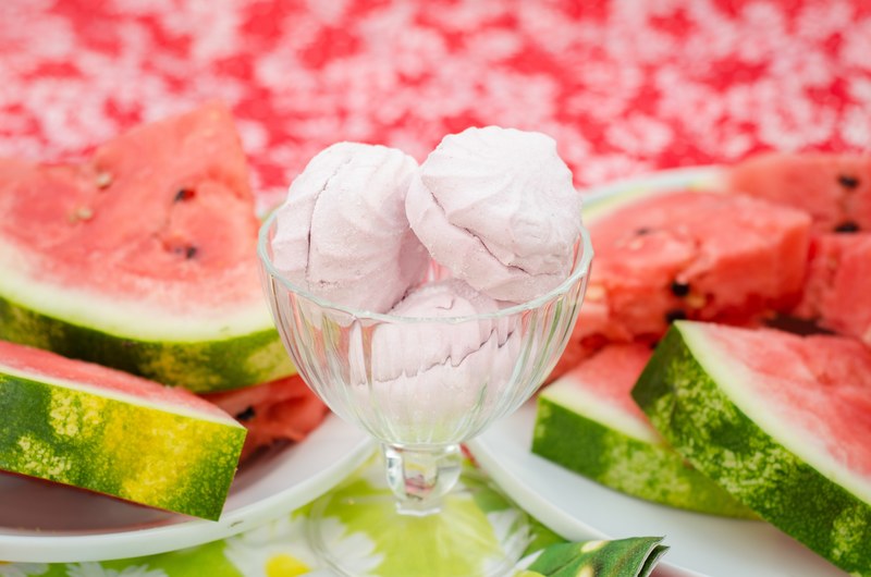 watermelon marshmallow pink candy food treats 4k