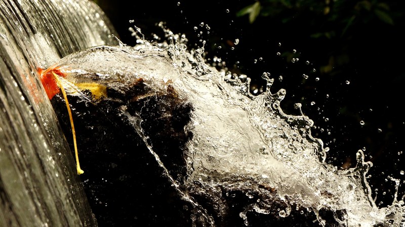 waterfall water splash splash water distribution 4k