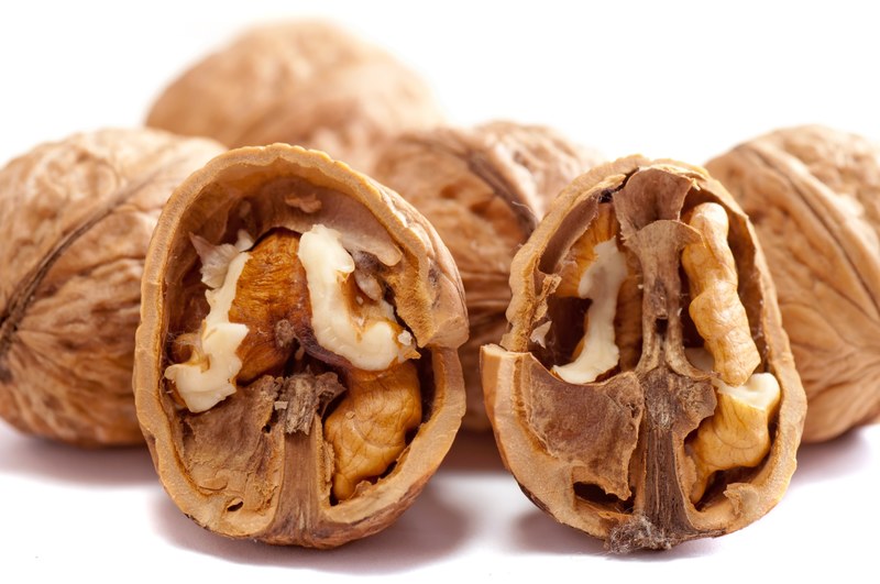 walnuts nuts brown close up cracked cut out dry 4k