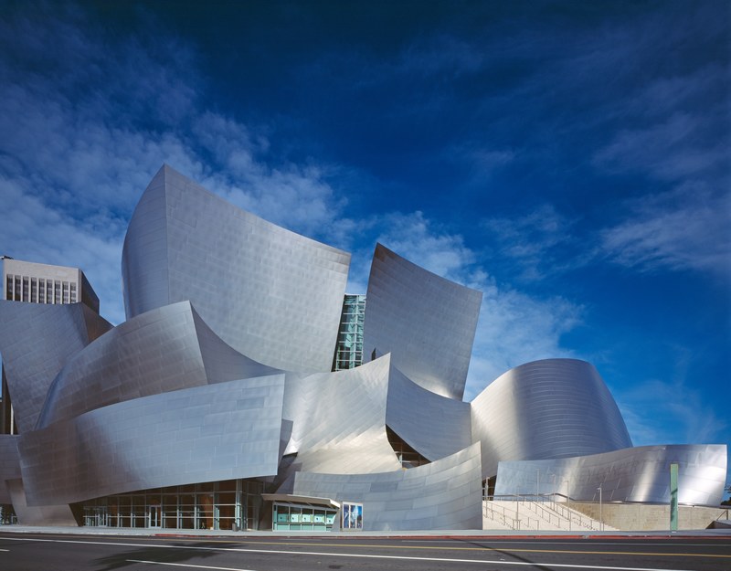 walt disney center concert hall hall architecture 4k