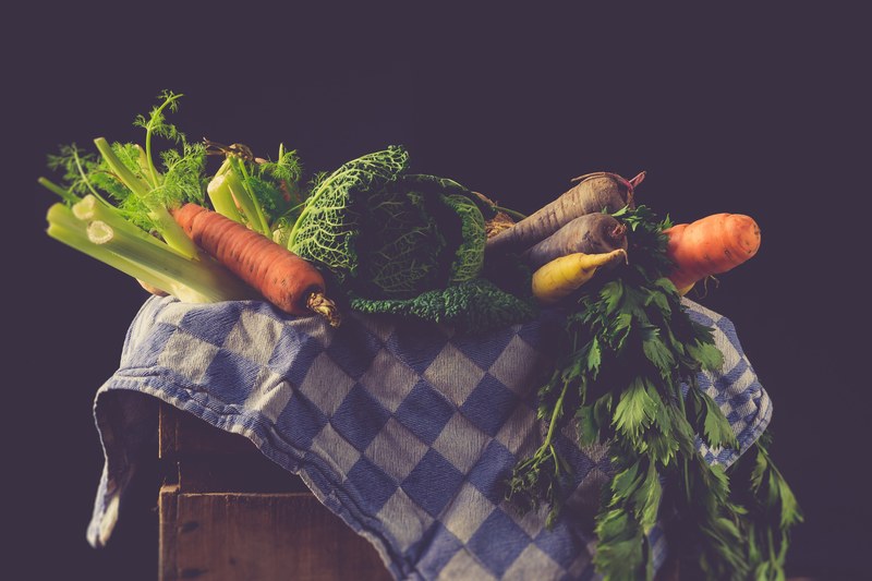 vegetables still life forget vintage dishcloth 4k