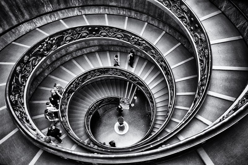 vatican staircase graphics rome stairway stairs 4k