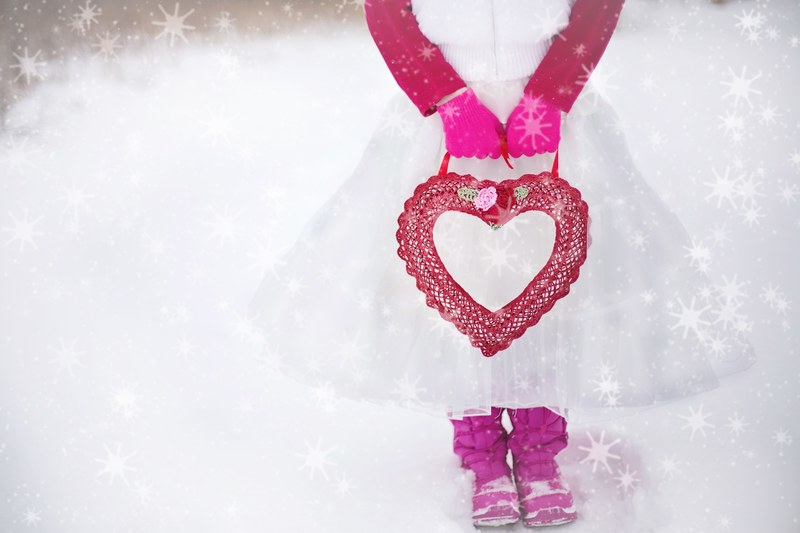 valentine heart romantic love girl tutu 4k